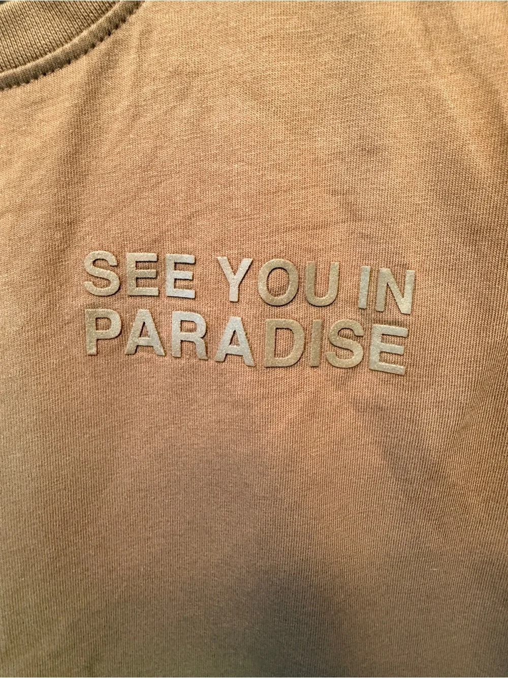 Jordan Craig Boys Size 8 See You In Paradise Tonal T-Shirt Olive Green Logo